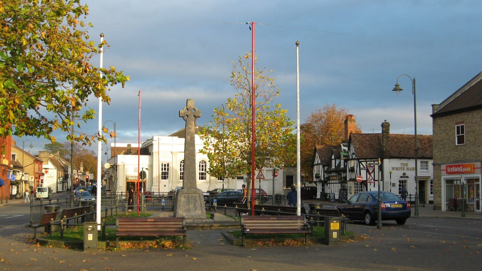 View of Biggleswade town centre
