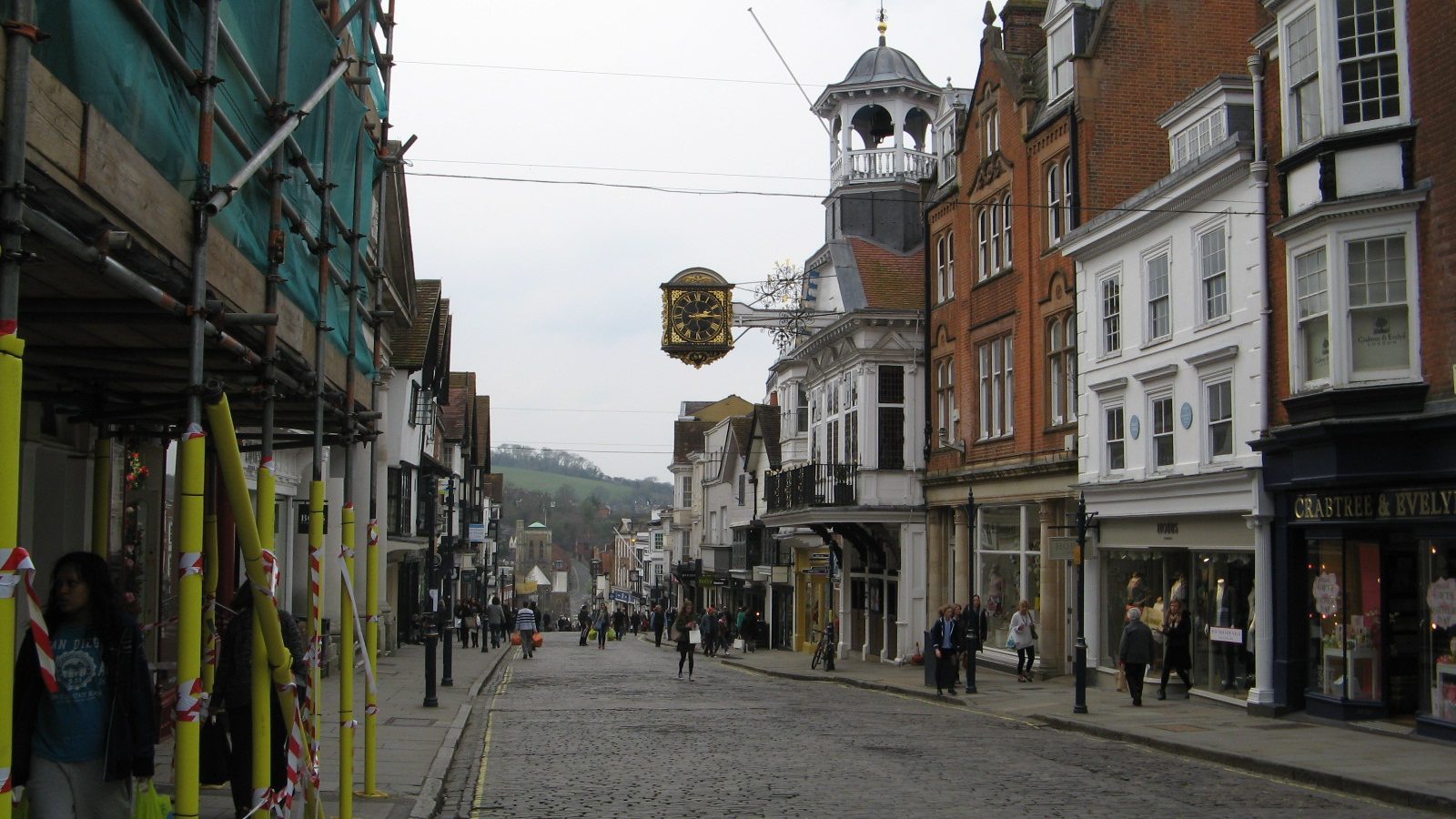 View of Guildford town centre